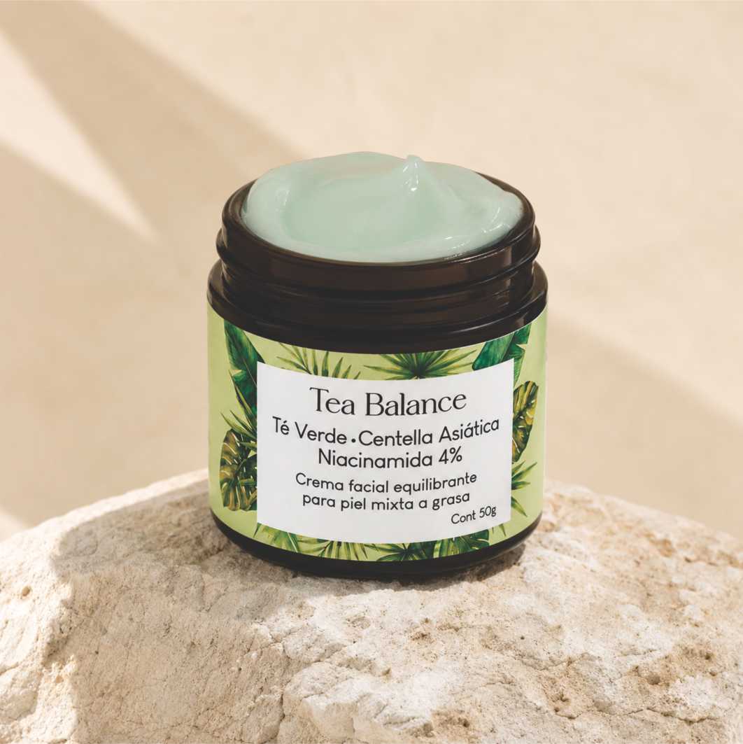 Crema facial para piel mixta- grasa TEA BALANCE - Imagen 2